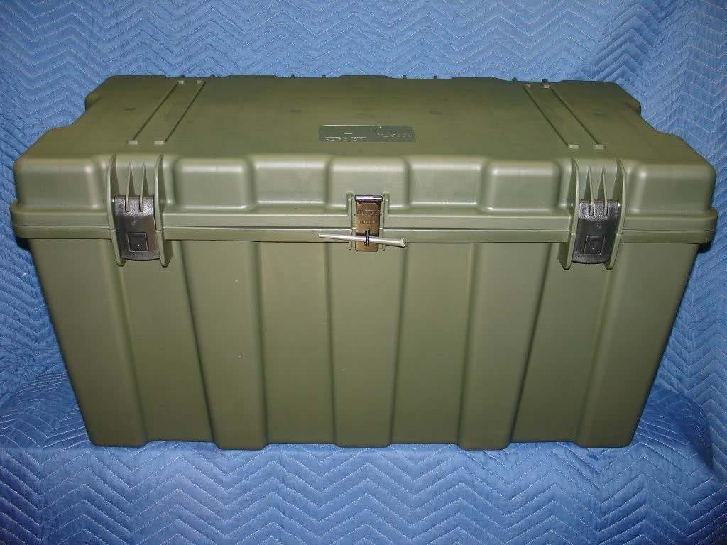 Hardigg TL500i Plastic Case Lockable Military Green Footlocker | Original