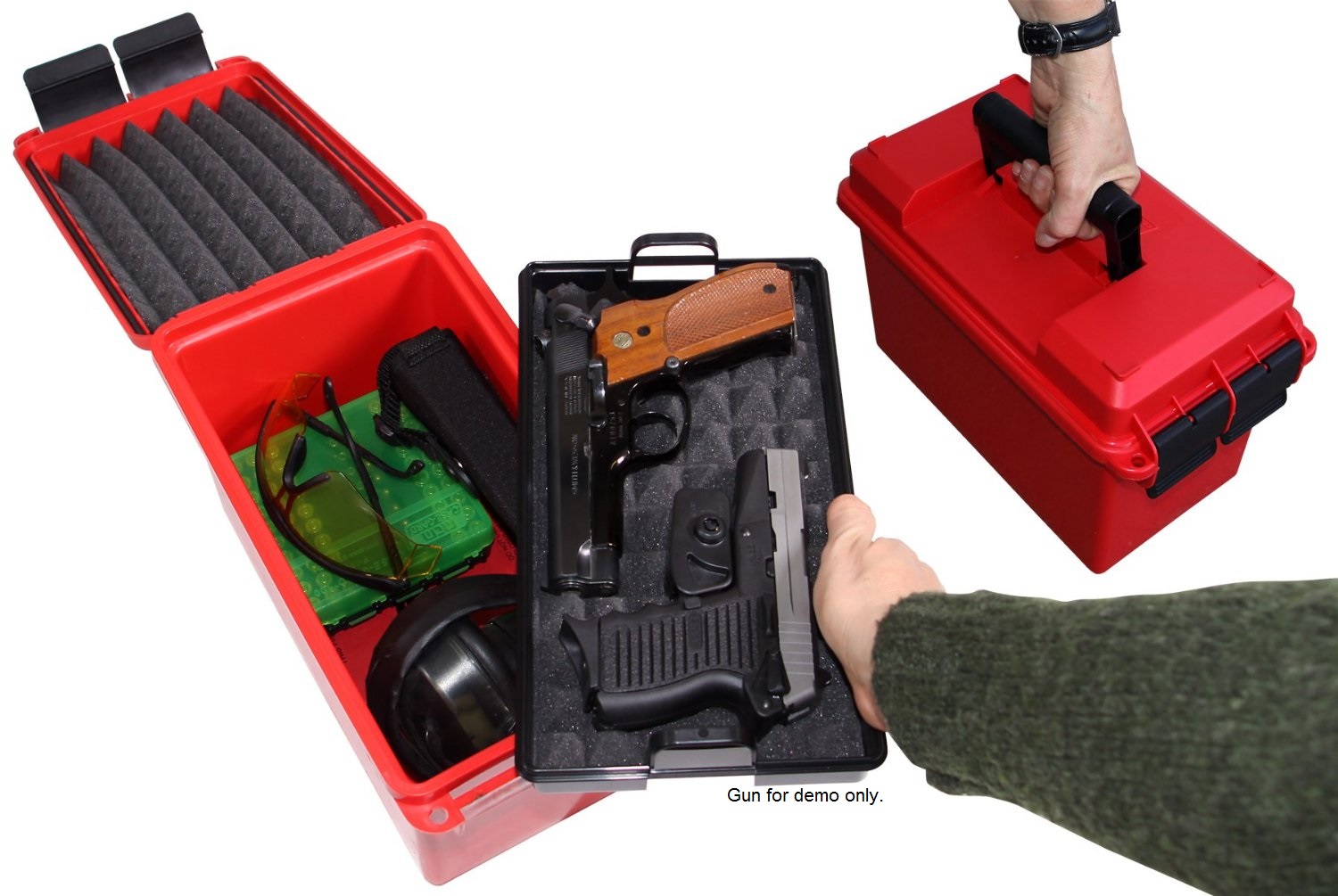 MTM Handgun Concealed Carry Case HCC30 RED