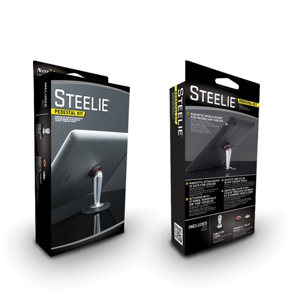Nite Ize Steelie Pedestal Kit For Tablets STTK11R8 Silver